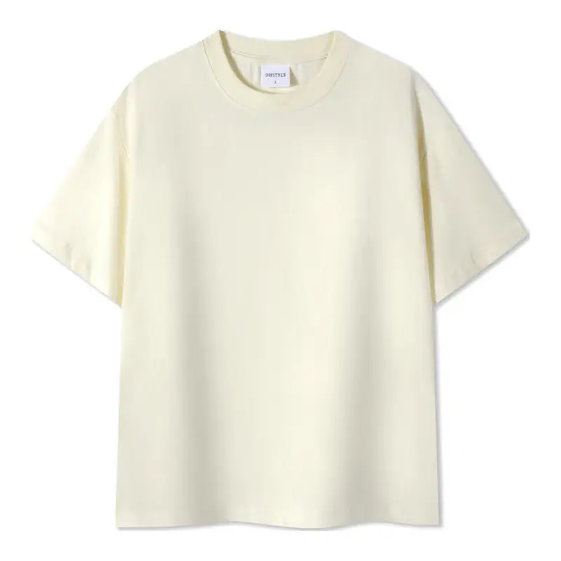 Men Cotton T-Shirt Olive Green Round Neck Short Sleeve - Image 3