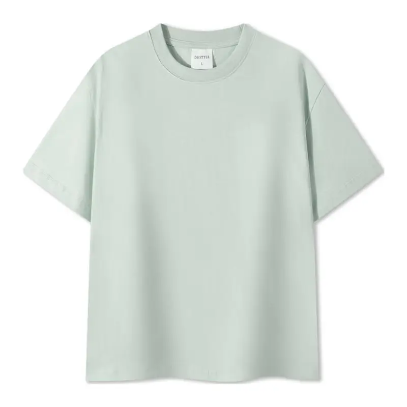 Men Cotton T-Shirt Olive Green Round Neck Short Sleeve - Image 4