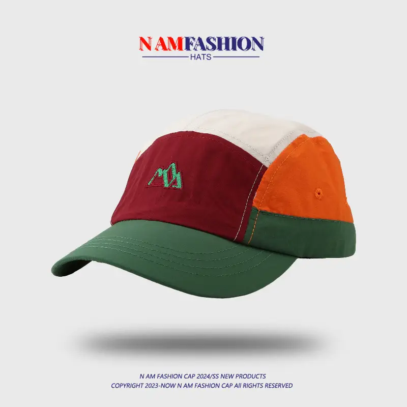 Men's Embroidered Baseball Cap Gray Black - Image 3