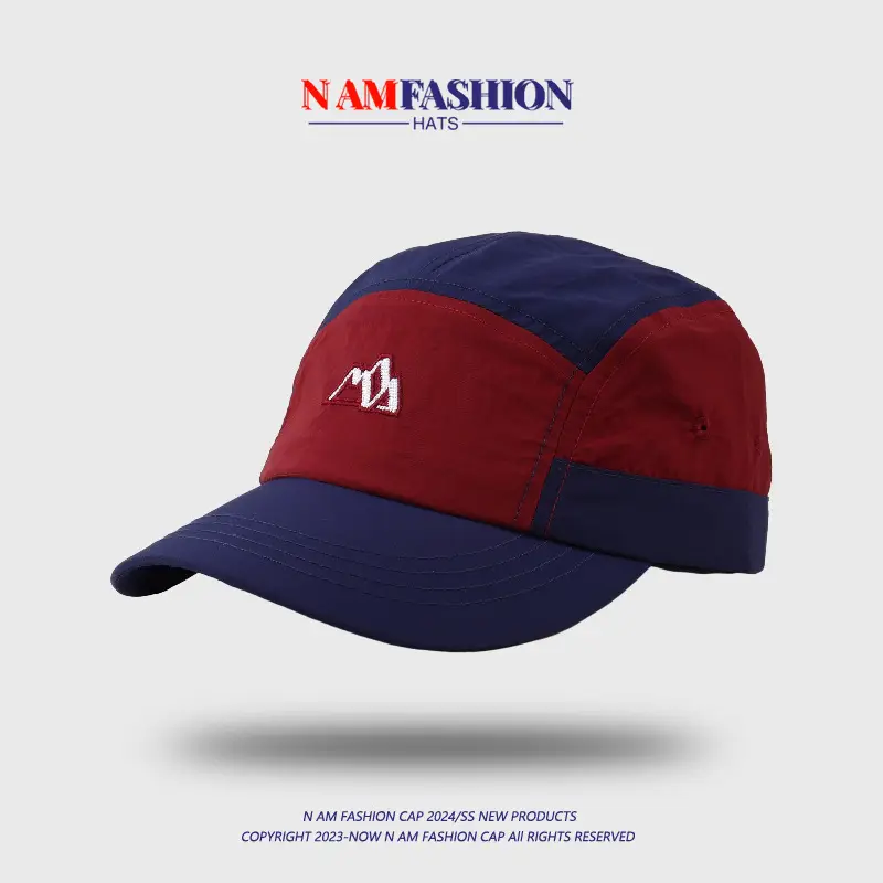 Men's Embroidered Baseball Cap Gray Black - Image 4