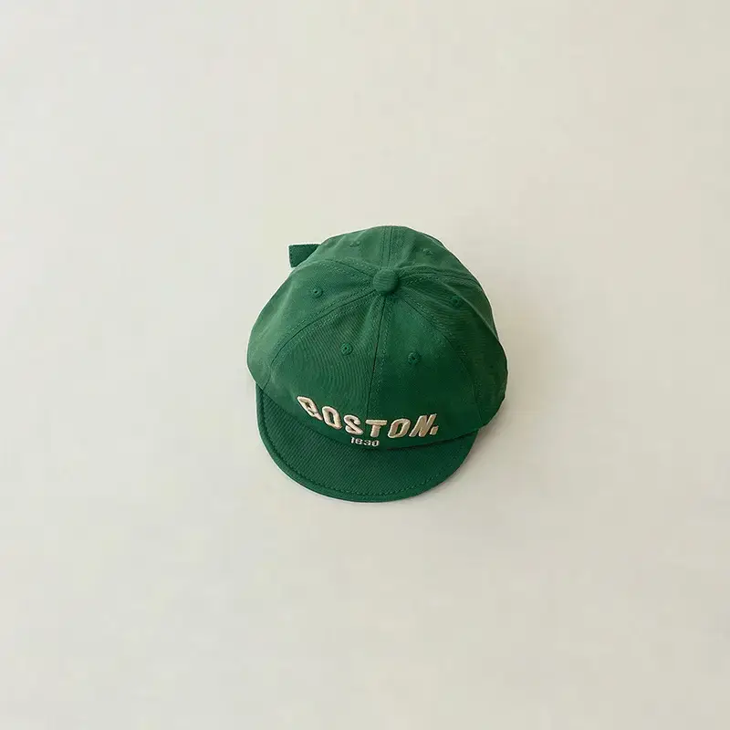 Green Peaked Cap for Boys & Girls Summer Sun Hat