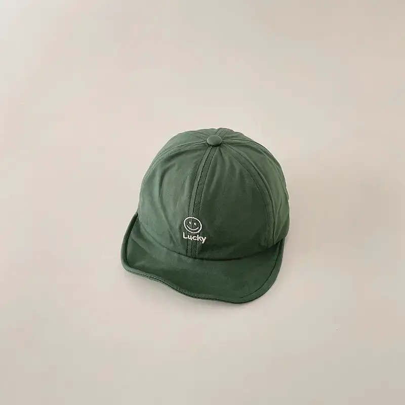 Green Peaked Cap for Boys & Girls Summer Sun Hat