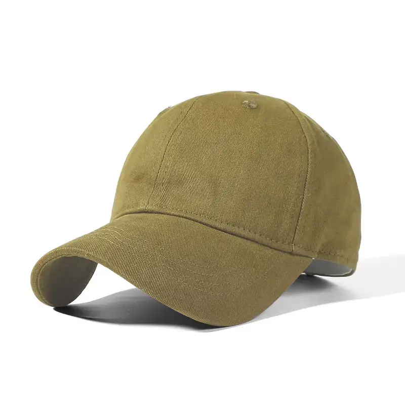 Women's Brown Cotton Baseball Cap with Back Closure - Image 4