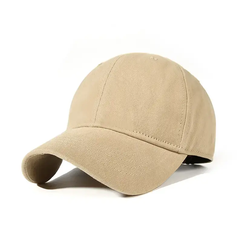 Women's Brown Cotton Baseball Cap with Back Closure - Image 7