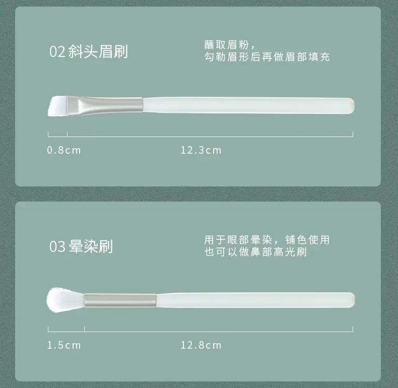 Five-Piece Wooden Makeup Brush Set with Leather Case β feature 10