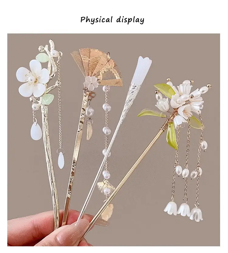New Chinoiserie Flower Hairpin for Women — feature 36