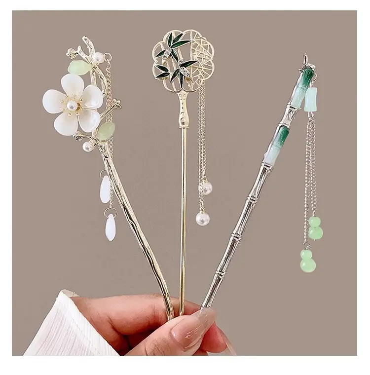 New Chinoiserie Flower Hairpin for Women — feature 38
