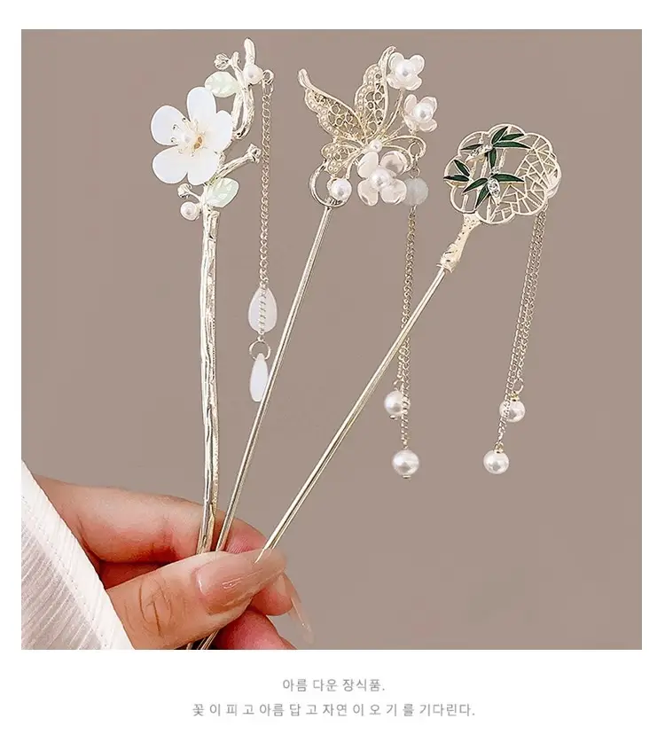 New Chinoiserie Flower Hairpin for Women — feature 39