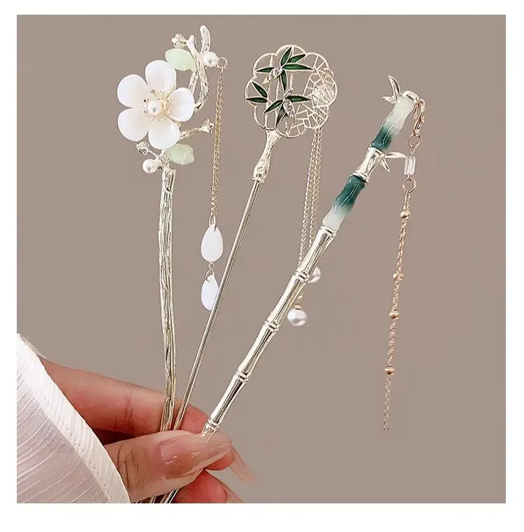 New Chinoiserie Flower Hairpin for Women — feature 40