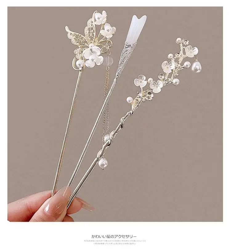 New Chinoiserie Flower Hairpin for Women — feature 41