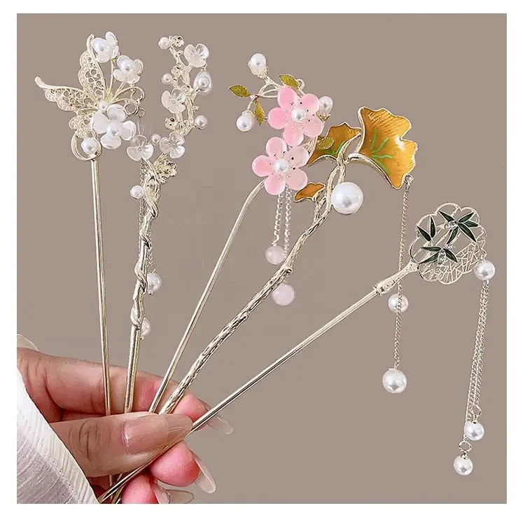 New Chinoiserie Flower Hairpin for Women — feature 42