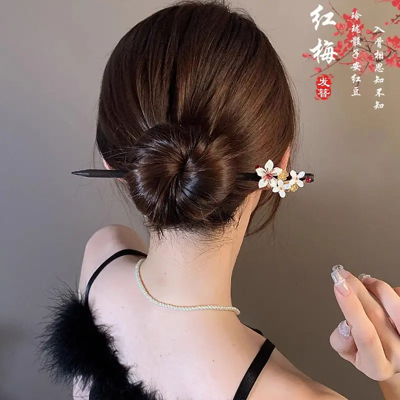 New Chinoiserie Flower Hairpin for Women - Image 92