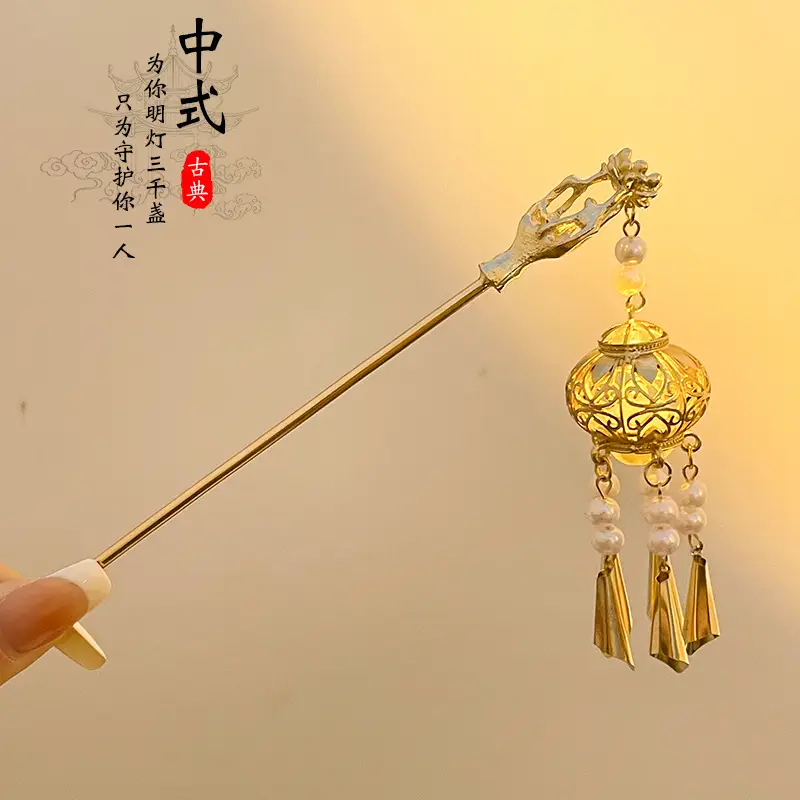New Chinoiserie Flower Hairpin for Women - Image 94