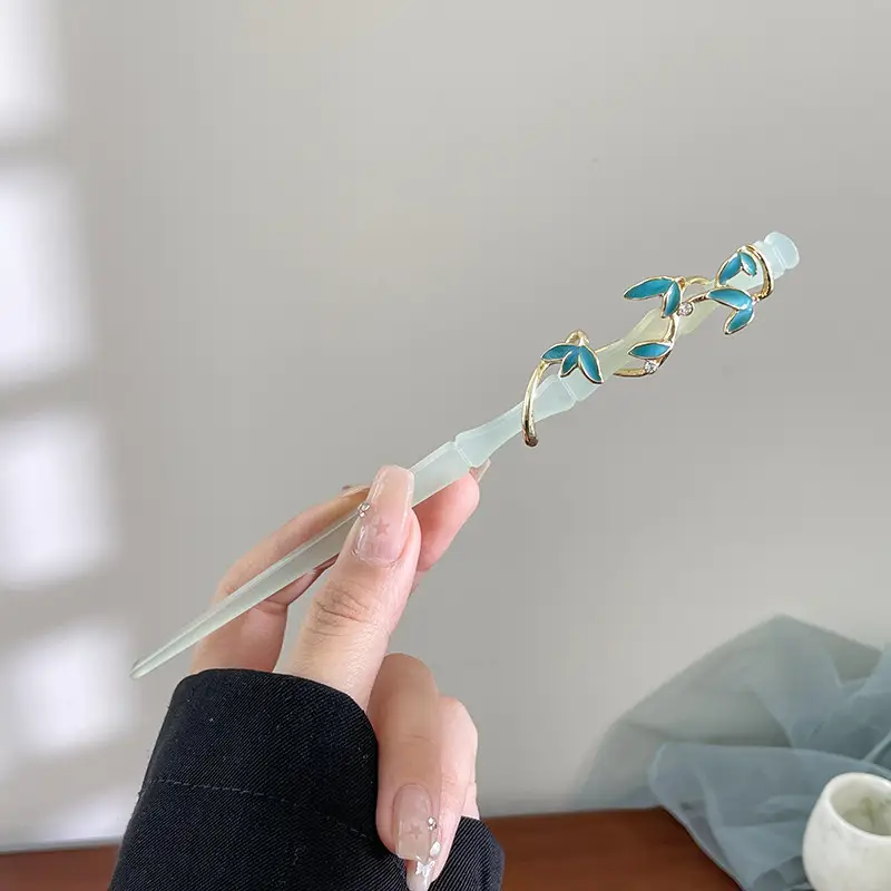 New Chinoiserie Flower Hairpin for Women - Image 99