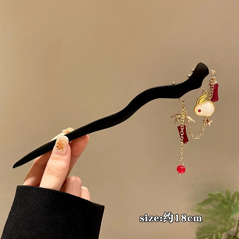 New Chinoiserie Flower Hairpin for Women - Image 103
