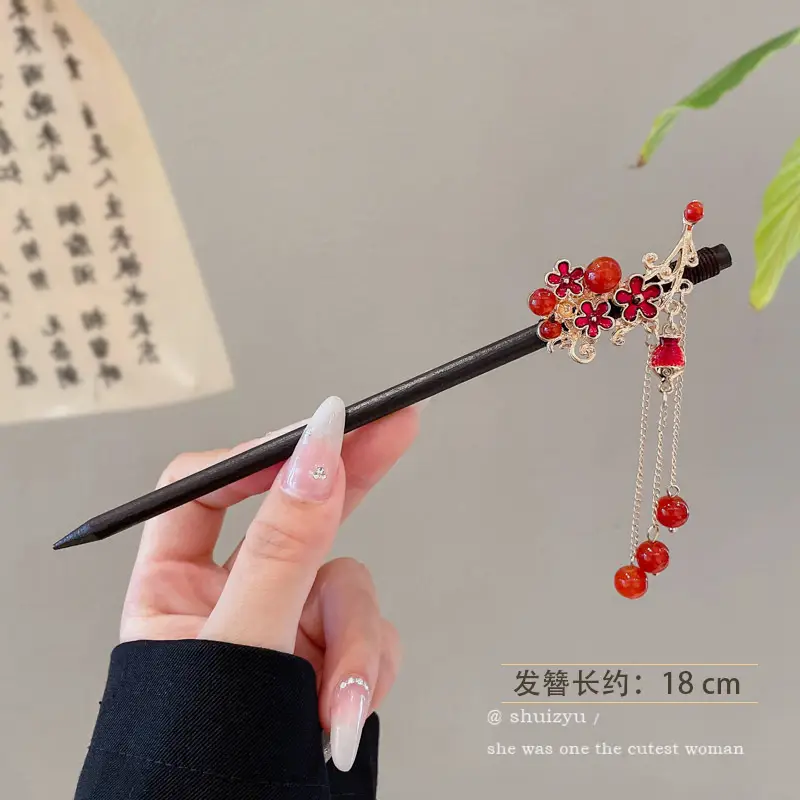 New Chinoiserie Flower Hairpin for Women - Image 108