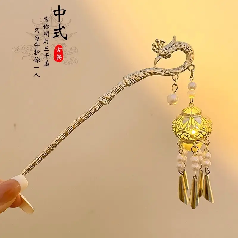 New Chinoiserie Flower Hairpin for Women - Image 122