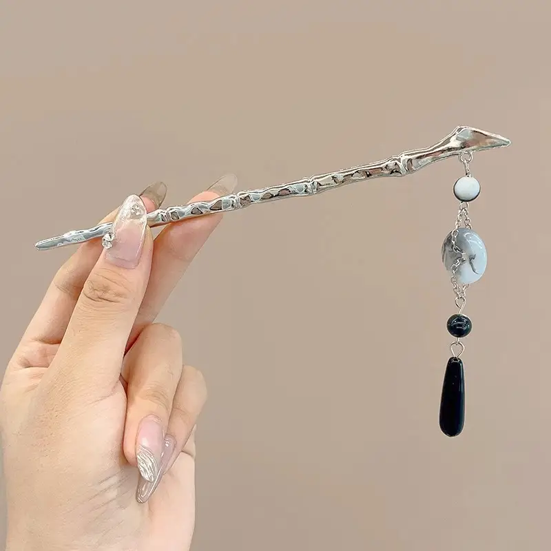New Chinoiserie Flower Hairpin for Women - Image 124
