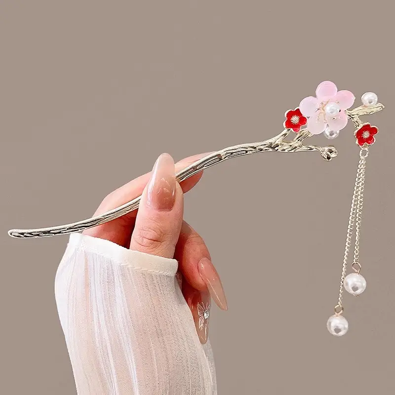 New Chinoiserie Flower Hairpin for Women - Image 18