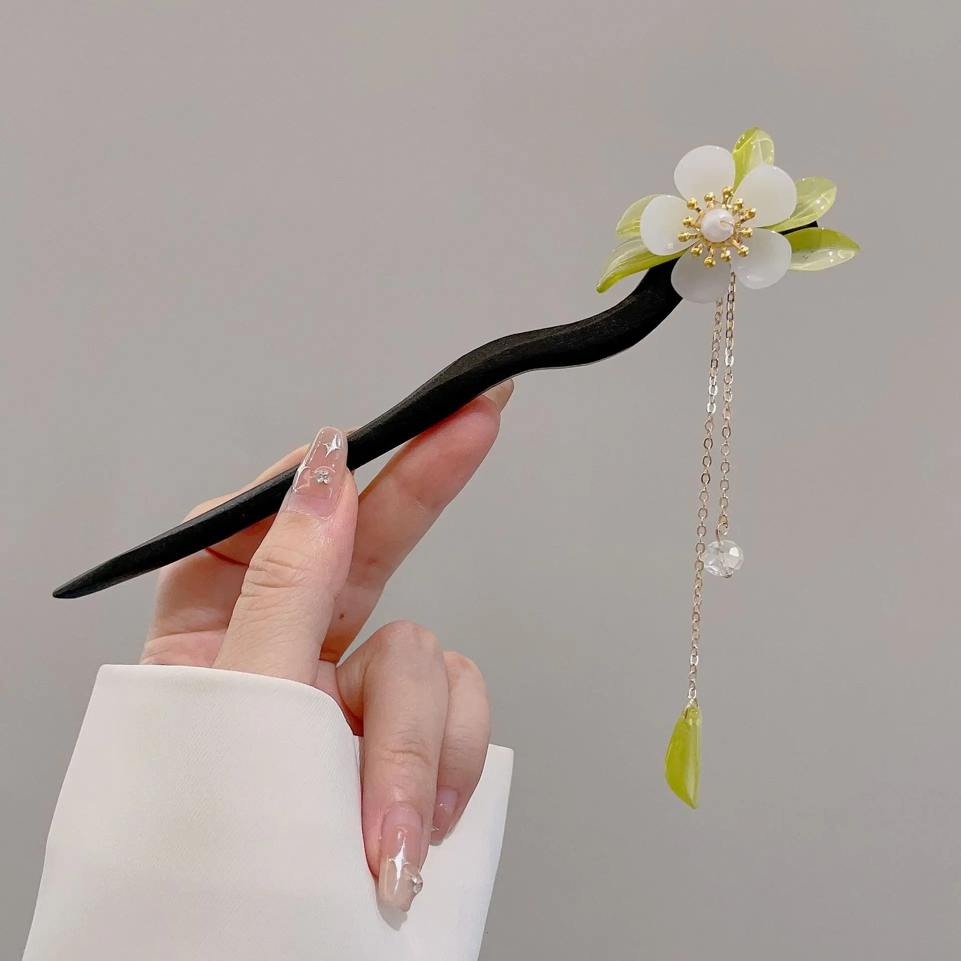 New Chinoiserie Flower Hairpin for Women - Image 22