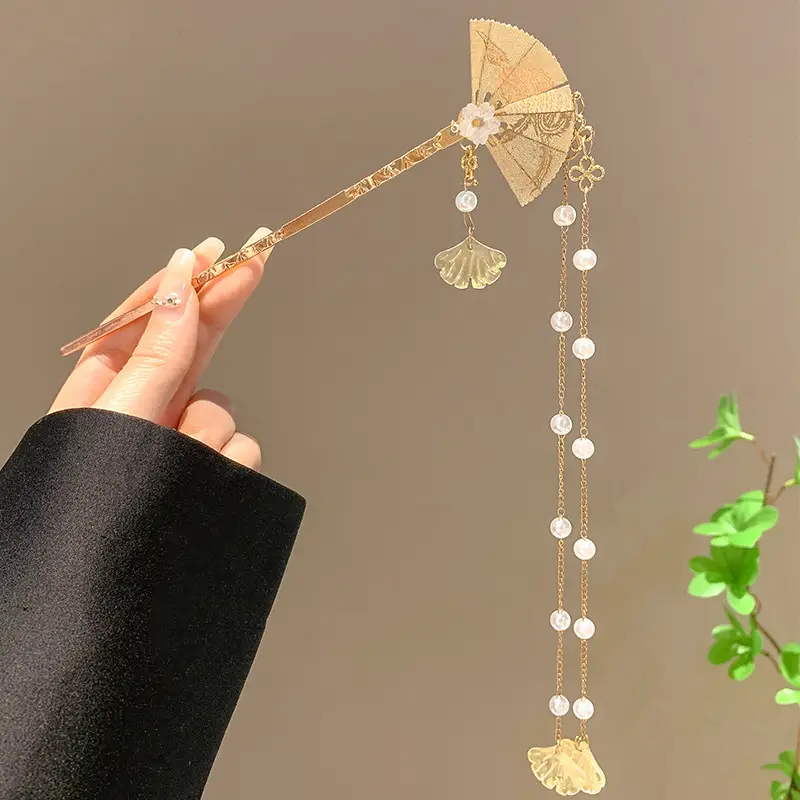 New Chinoiserie Flower Hairpin for Women - Image 27