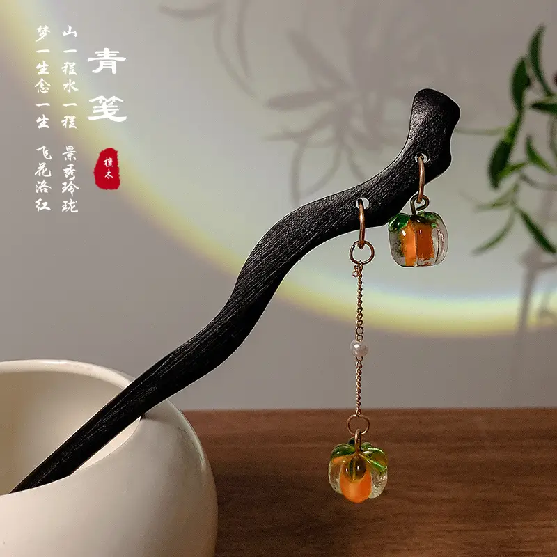 New Chinoiserie Flower Hairpin for Women - Image 33