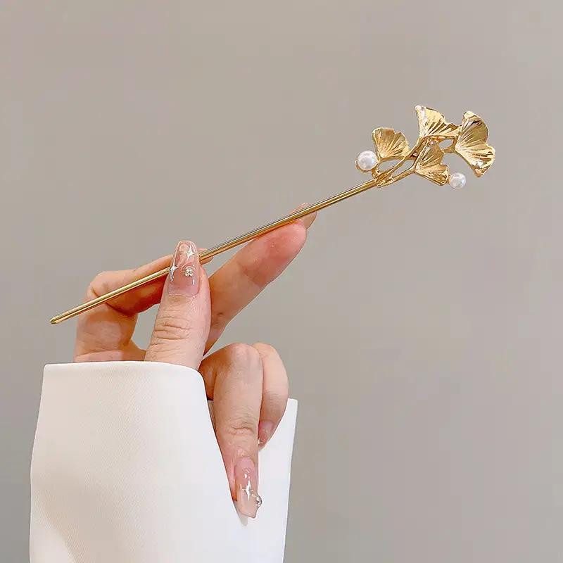 New Chinoiserie Flower Hairpin for Women - Image 35