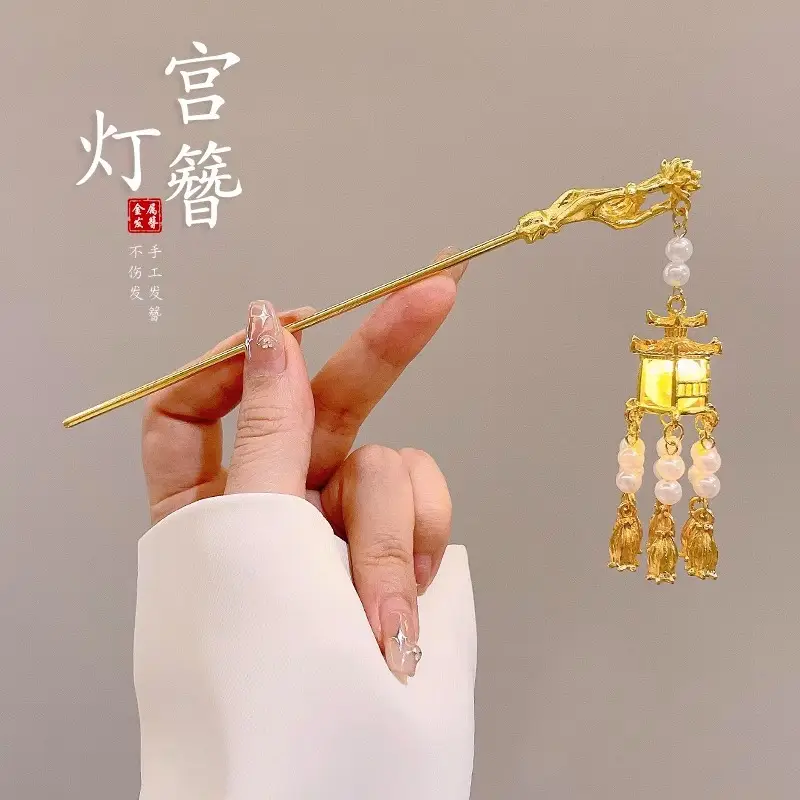 New Chinoiserie Flower Hairpin for Women - Image 41