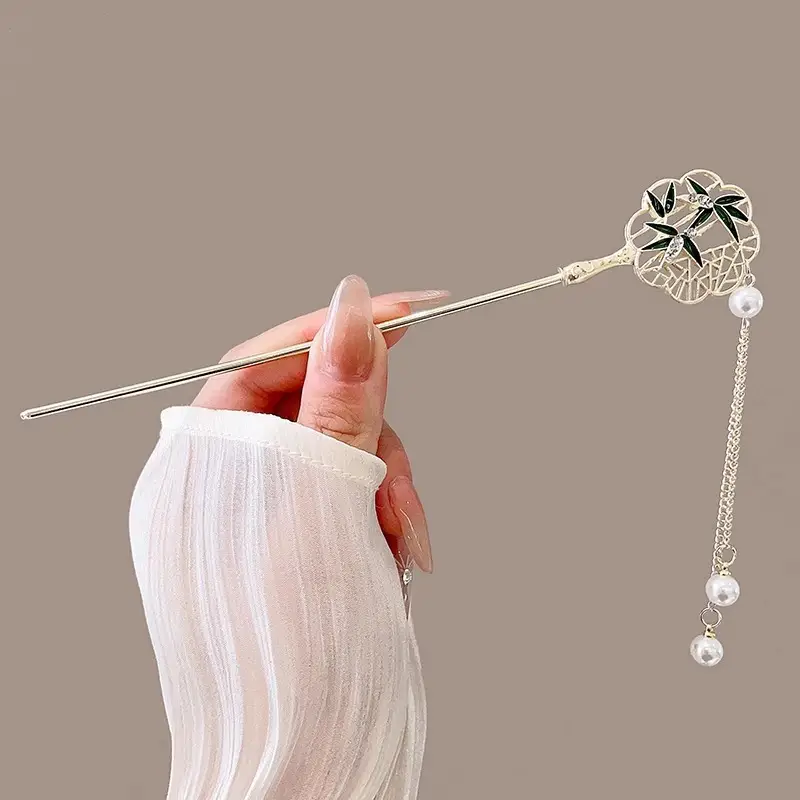 New Chinoiserie Flower Hairpin for Women - Image 6