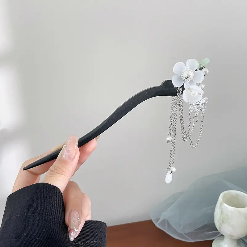 New Chinoiserie Flower Hairpin for Women - Image 72