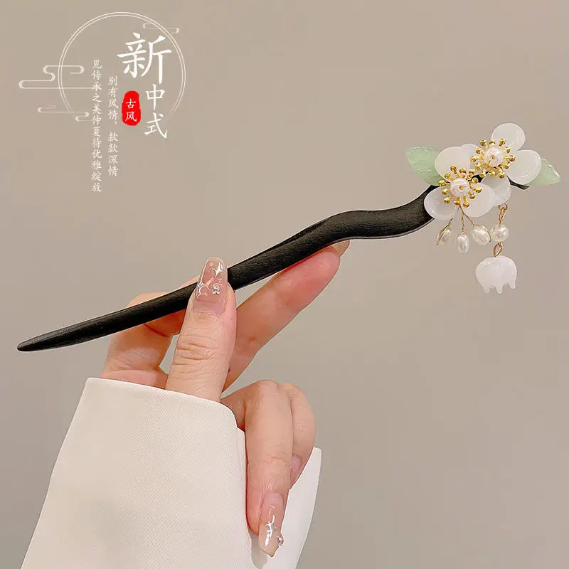 New Chinoiserie Flower Hairpin for Women - Image 80