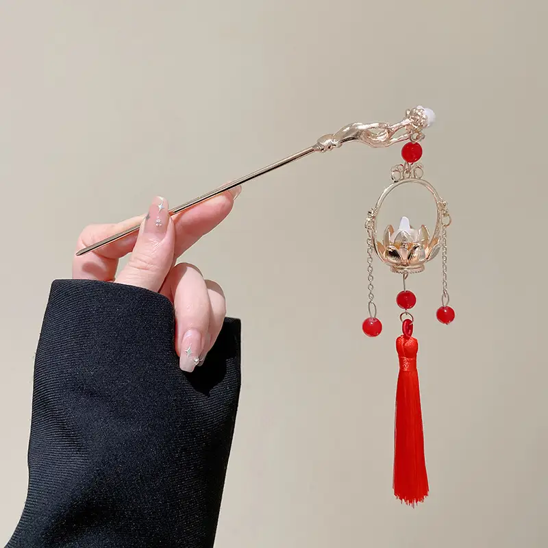 New Chinoiserie Flower Hairpin for Women - Image 82