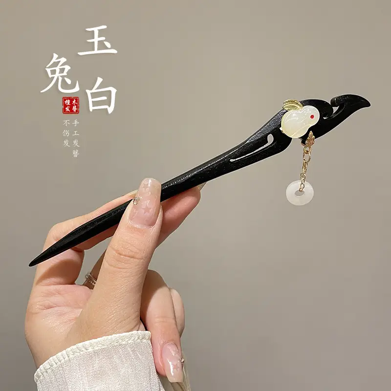 New Chinoiserie Flower Hairpin for Women - Image 85