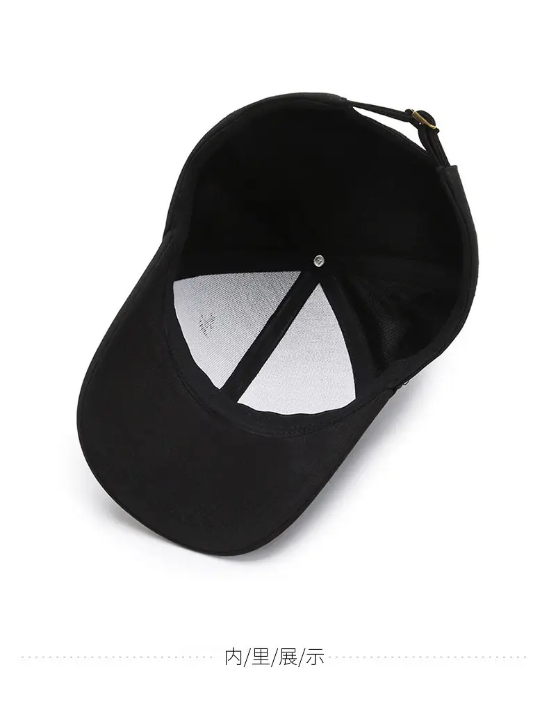 Black Baseball Cap for Men Sun Protection Casual Wear — feature 10