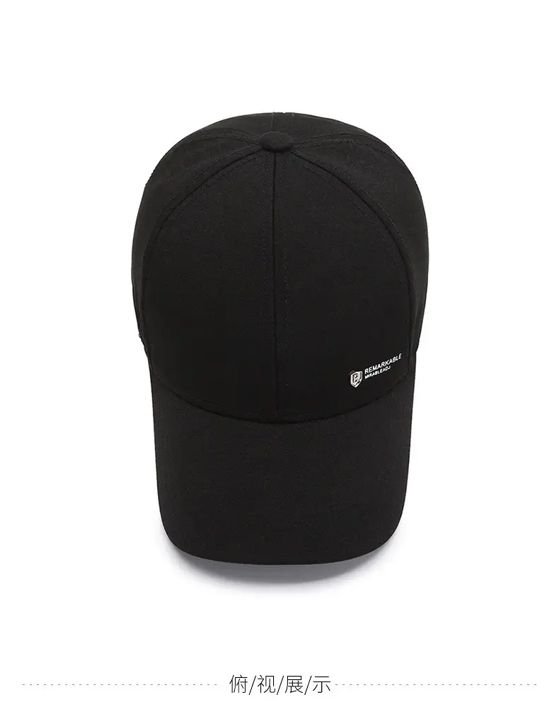 Black Baseball Cap for Men Sun Protection Casual Wear — feature 9
