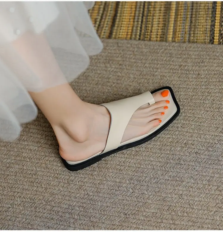 Women's White French Style Beach Slippers 2024 — feature 5