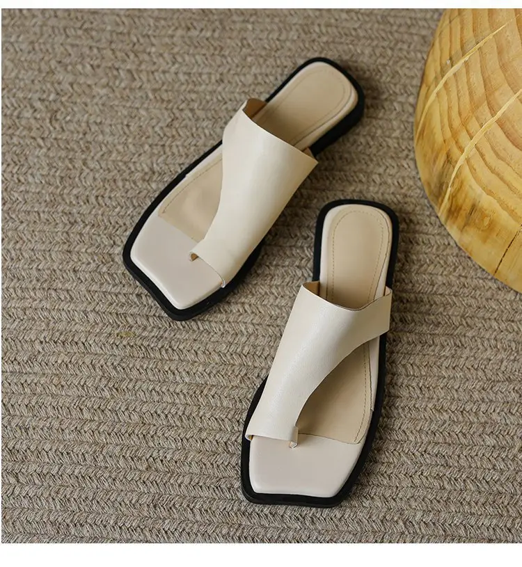 Women's White French Style Beach Slippers 2024 — feature 6