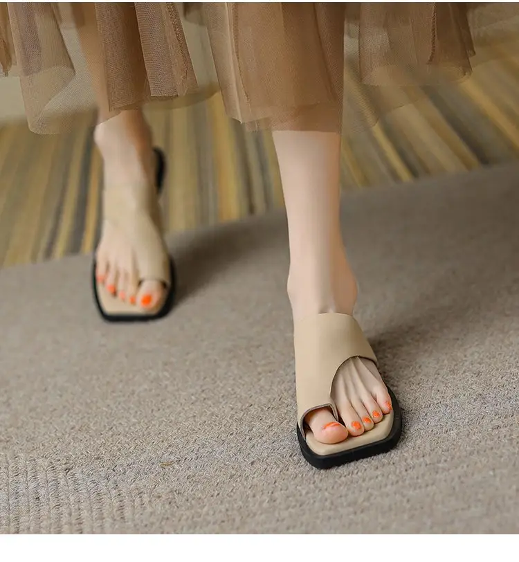 Women's White French Style Beach Slippers 2024 — feature 7