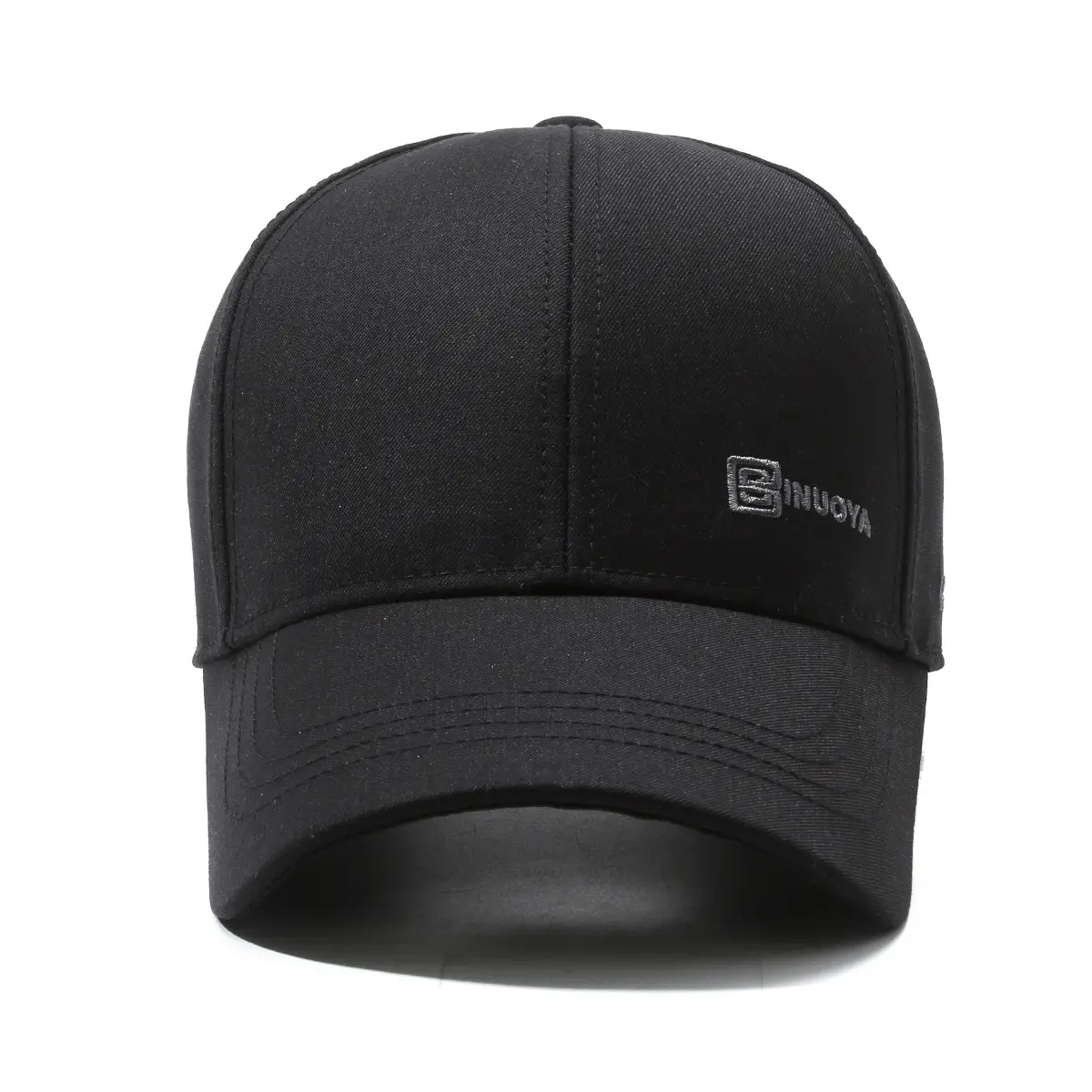 Men's Black Peak Cap Sun Hat All-Match Baseball - Image 8