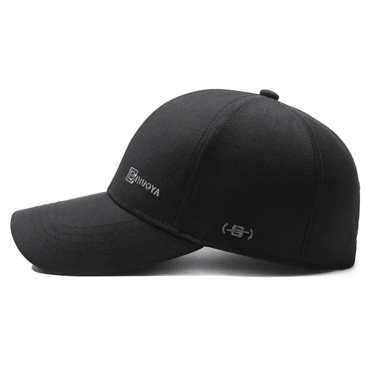 Men's Black Peak Cap Sun Hat All-Match Baseball - Image 10