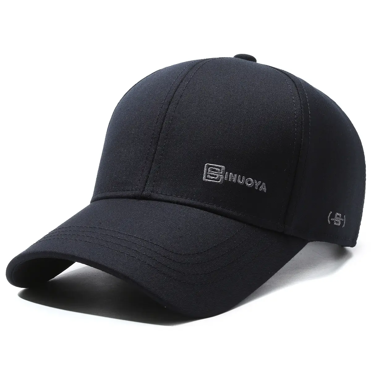 Men's Black Peak Cap Sun Hat All-Match Baseball - Image 2