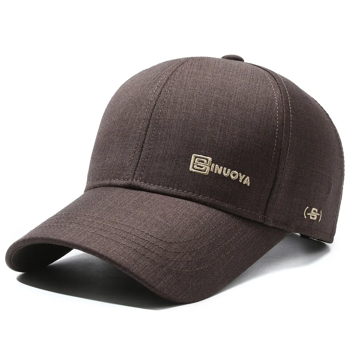 Men's Black Peak Cap Sun Hat All-Match Baseball - Image 6