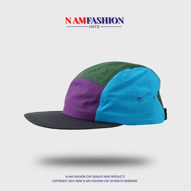 Men's Multi Color Baseball Cap Summer Green Blue - Image 4