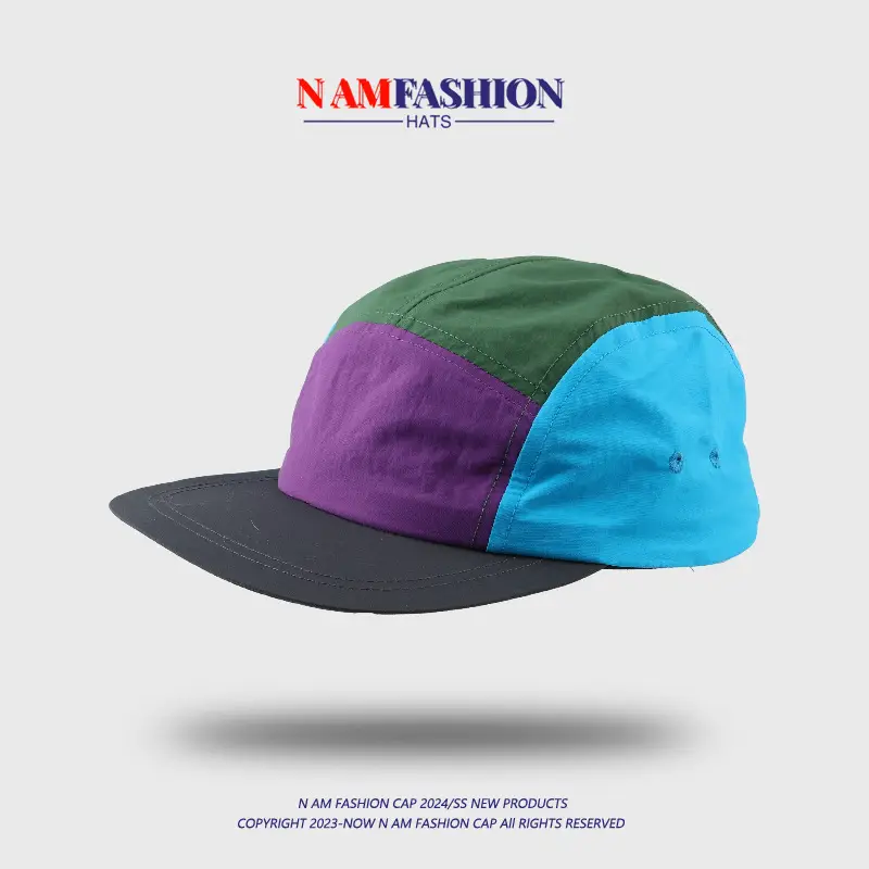 Men's Multi Color Baseball Cap Summer Green Blue — feature 5