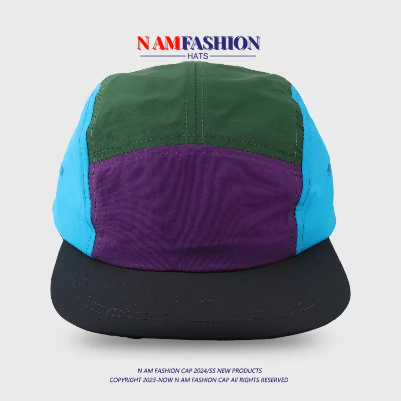 Men's Multi Color Baseball Cap Summer Green Blue — feature 6