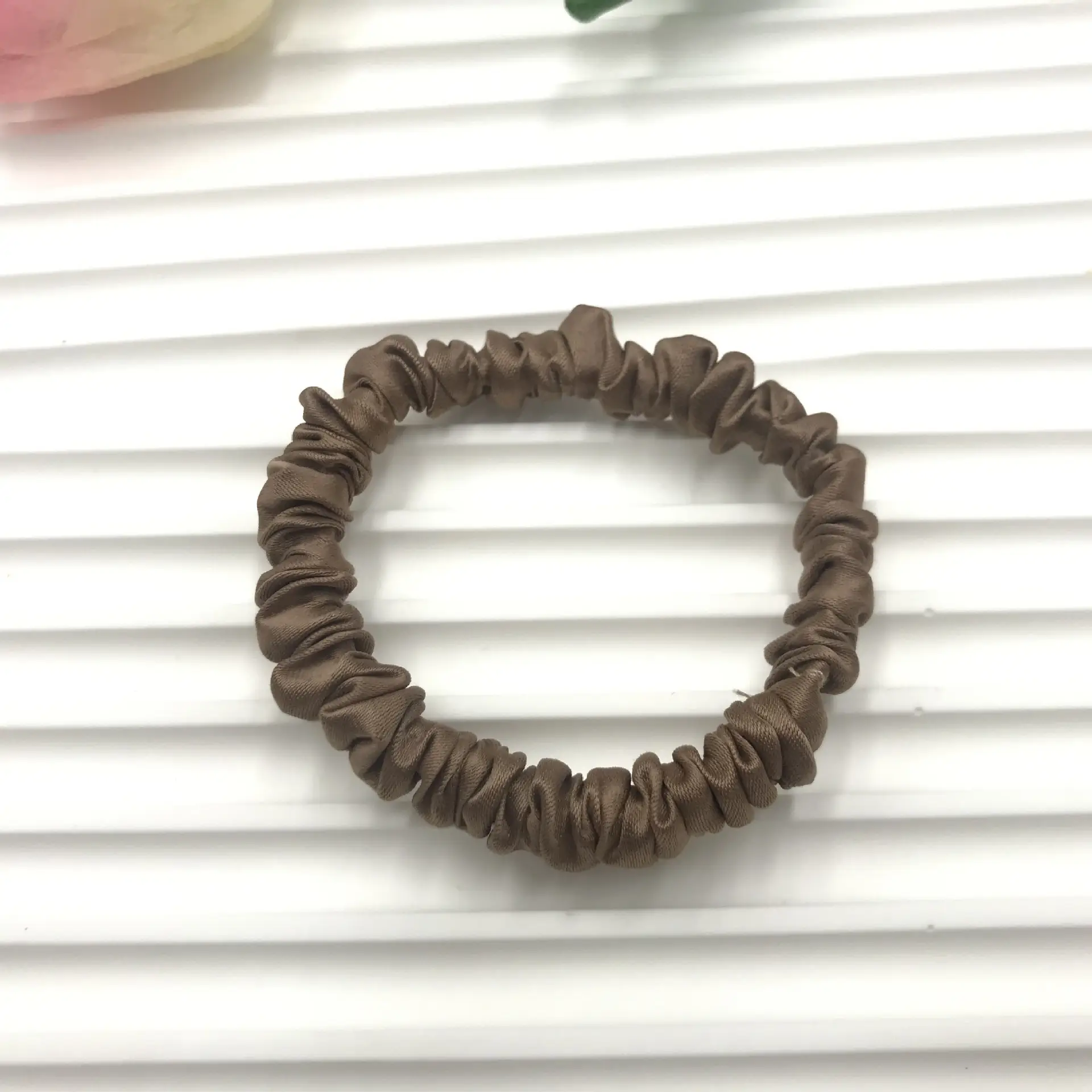 Brown Satin Hair Scrunchie for Women — feature 15