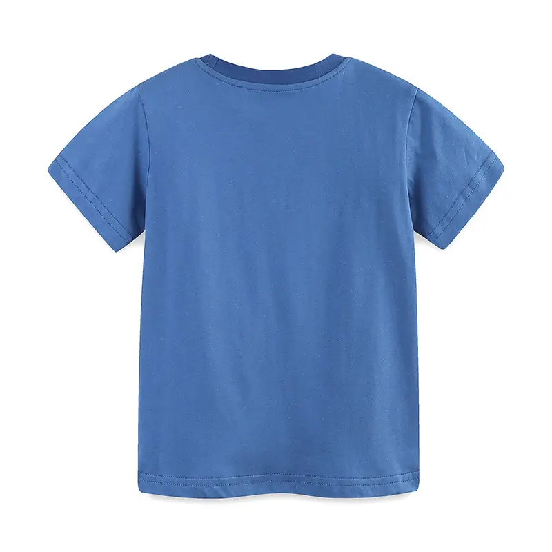 Blue Cartoon Work Zone Boys T-Shirt Round Neck - Image 3