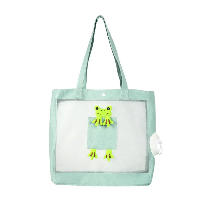 Cartoon Cat Breathable Pet Bag Blue White - Image 2