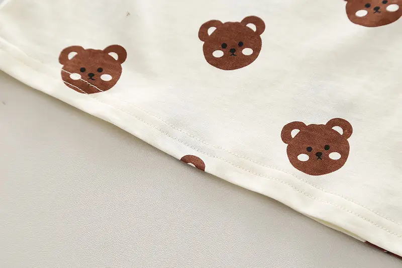 Yihao Boys' Printed T-Shirt & Overalls Suit Brown — feature 11
