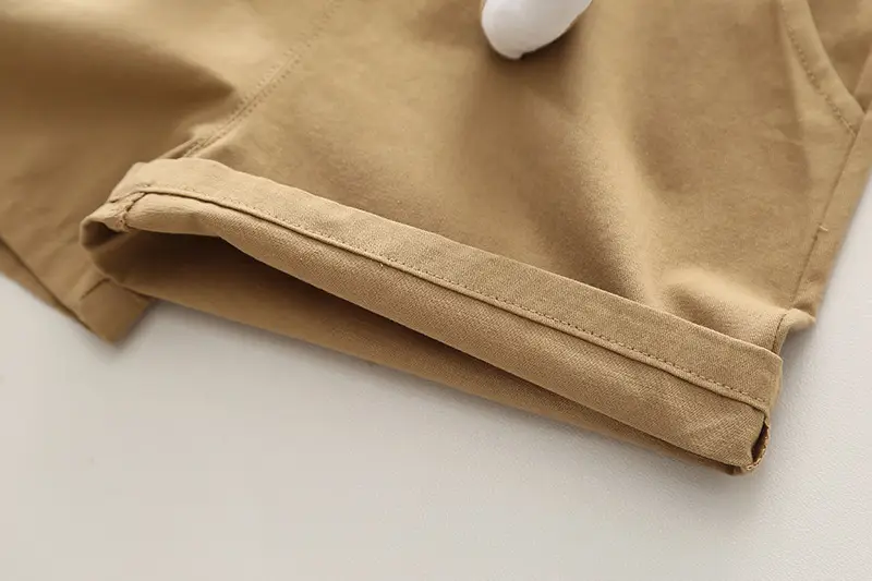 Yihao Boys' Printed T-Shirt & Overalls Suit Brown — feature 21